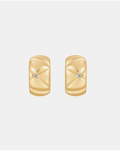 Ania Haie - Gold Kiss Hoops