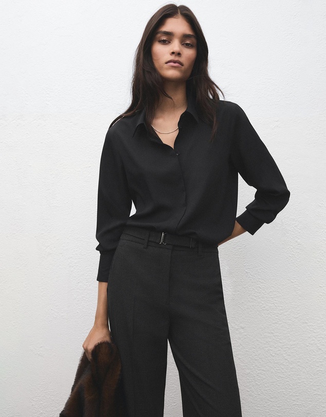 M.N.G - Belt Straight-Fit Trousers