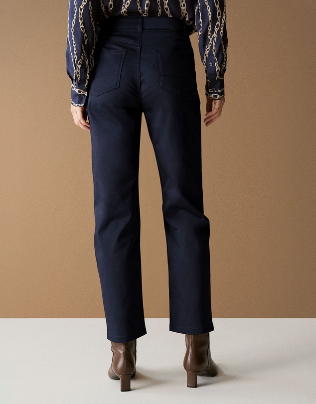Trenery - Sateen Modern Straight Leg Jean in Night Sky