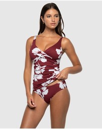 Nip Tuck Swim - Whispering Allure Louise Multifit Ruched Front Tankini Top