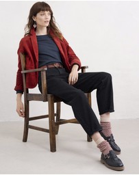 Seasalt - Seasalt Cornwall Navy Gorse Lane Rib Top