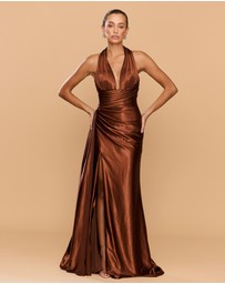 CATHERINE FERRARO - Zenia Halter Gown