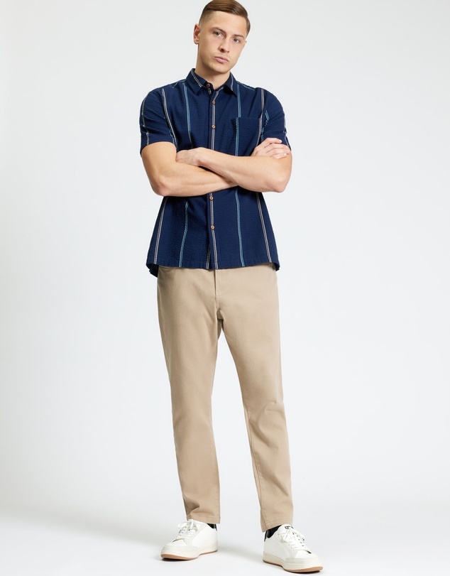 Ben Sherman - Seersucker Stripe Short Sleeve Shirt