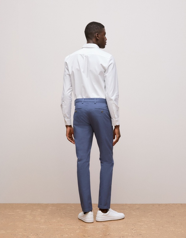 Trenery - Slim Fit Chino Pant in Dark Blue