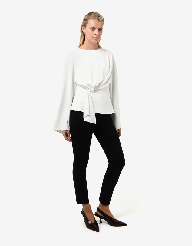 Forcast - Melody Long Sleeve Draped Top