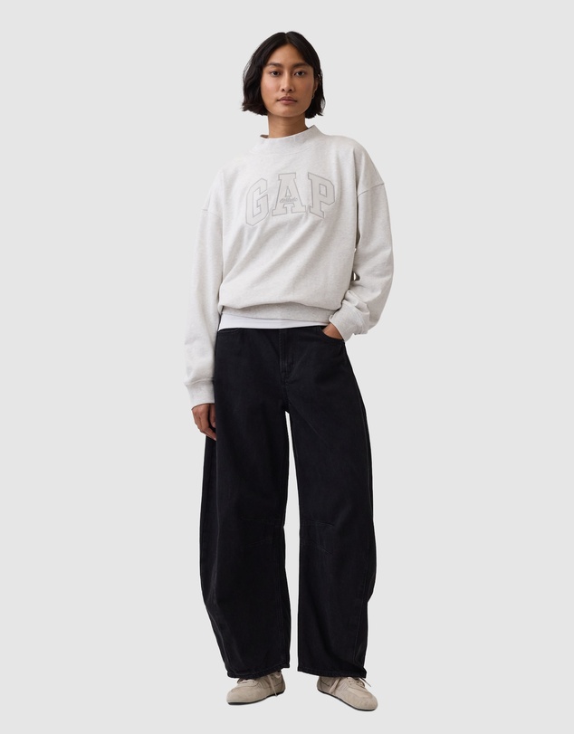 GAP - Logo Oversized Mockneck Pull Over