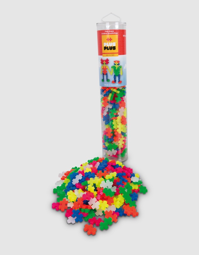 Plus Plus - Plus-Plus -  Neon mix  - 240 pcs - Tube