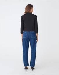 Forcast - Nikki Collarless Crop Jacket