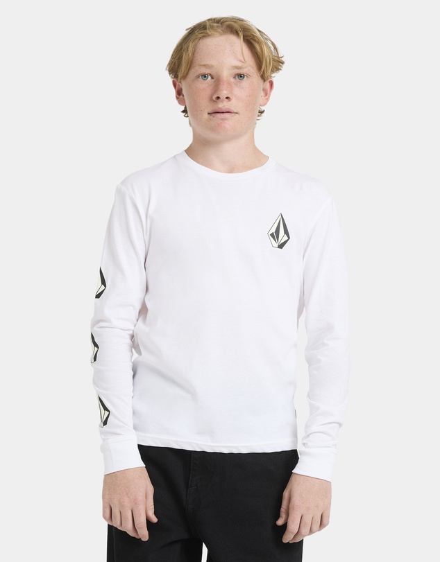 Volcom - Boys 8 to 16 Iconic Stone Long Sleeve T-Shirt