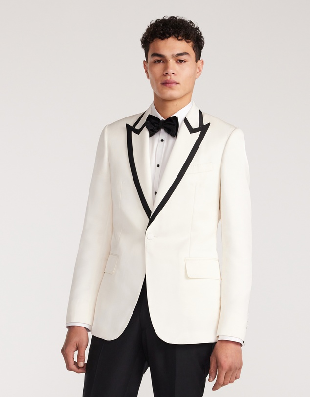 Calibre - Lapel Detail Tuxedo Jacket Ivory