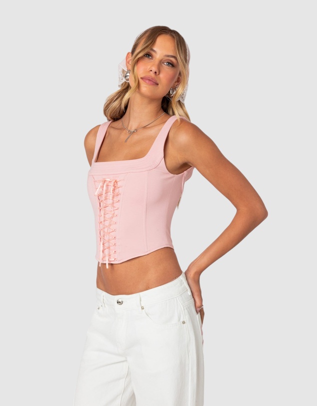 EDIKTED - Ballet Baby Lace Up Corset