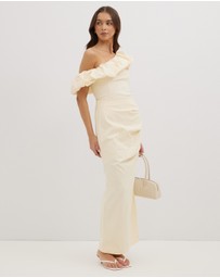 Dazie - Darling Delight One Shoulder Ruffle Top