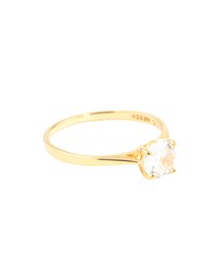 Lovisa - Gold Plated Sterling Silver Round Engagement Ring