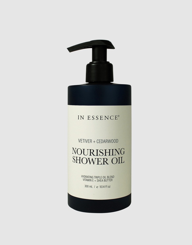 In Essence - In Essence Vetiver + Cedarwood Nourishing Shower Oil 300mL