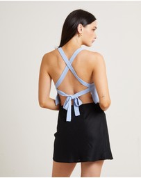 Subtitled - Andi Compact Knit Cross Back Top