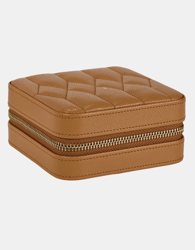 Wolf - WOLF Lauren Zip Travel Case Caramel