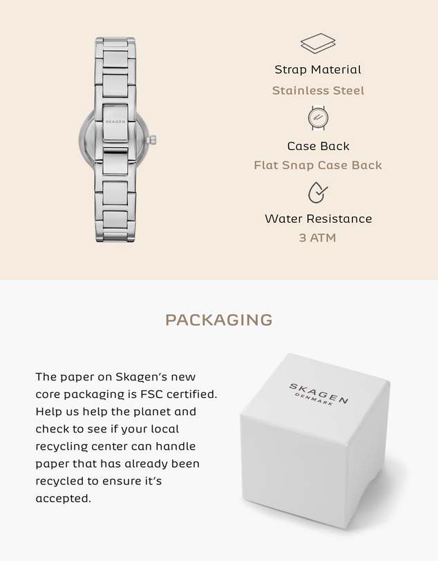 Skagen - Freja Lille Silver Tone Analogue Watch