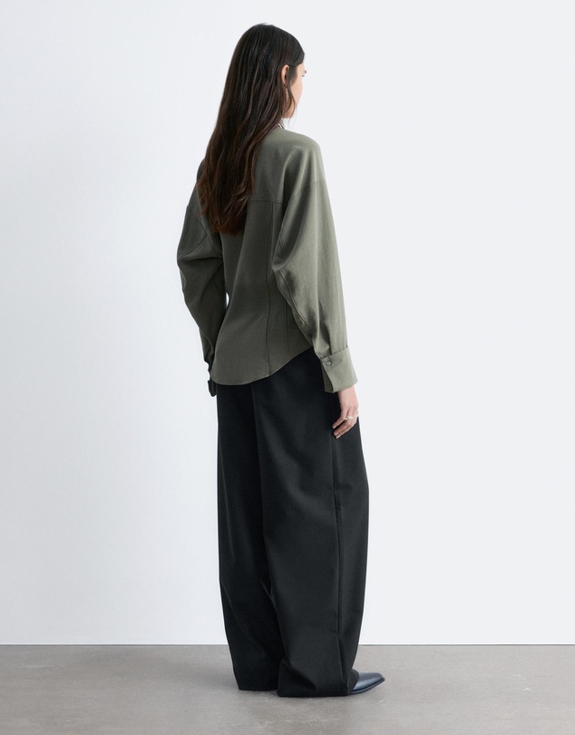 & Other Stories - Balloon-Sleeved Tapered Shirt