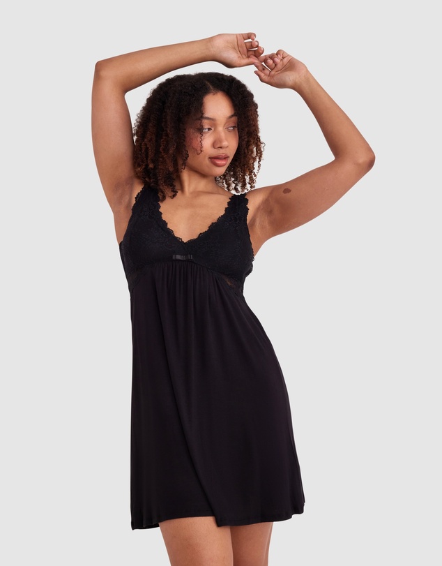 Bras N Things - Kaede Slip - Black