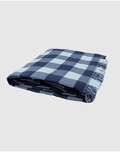 Bambury - Willow Cotton Gingham Throw