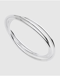 Najo - Café Silver Bangle (65mm)