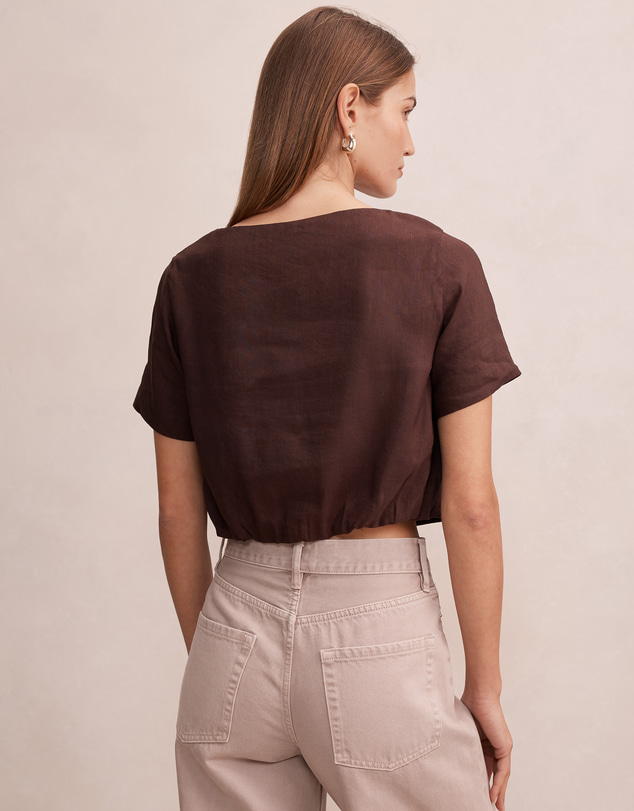 Forever New - Rosie Bubble Linen Top