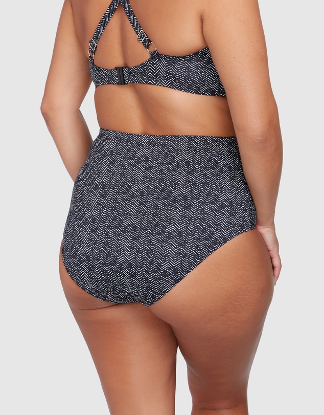 Artesands - Zig Zag Black Botticelli High Waist Swim Pant