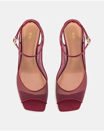 JW PEI - Serenity Open Toe Mesh Slingback Sandals