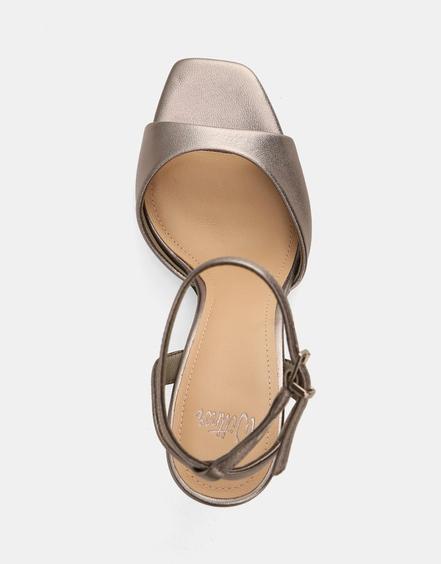Wittner - Xandy High Sandals Pewter Leather