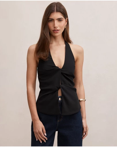 Forever New - Olivia Twist Halter Neck Top