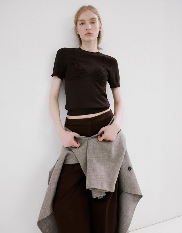 M.N.G - Short-Sleeved Knitted Sweater