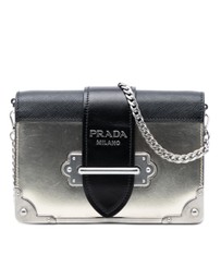 Pre-Loved by Azura Reborn - Pre-Loved Saffiano Trimmed Metallic Vitello Cahier Bag