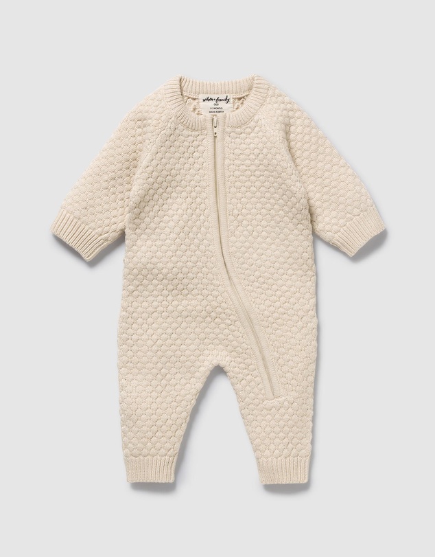 Wilson & Frenchy - Organic Knitted Bubble Growsuit - Babies