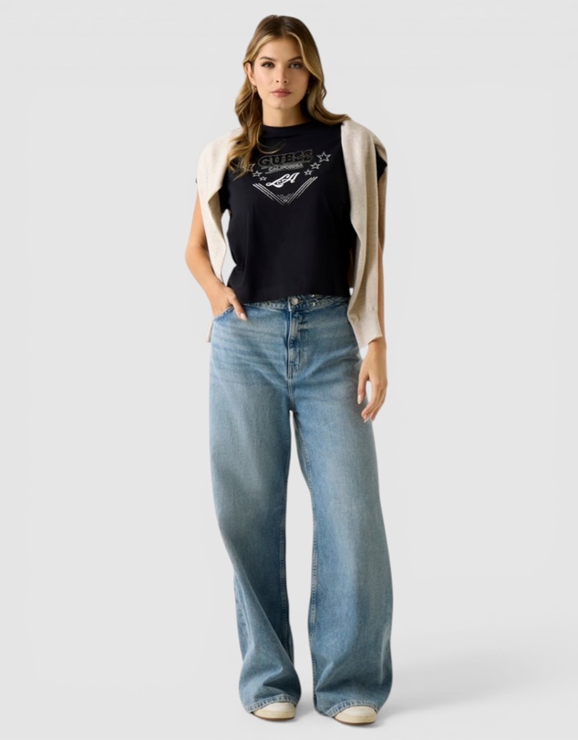 GUESS - Stars Rhinestones T-Shirt