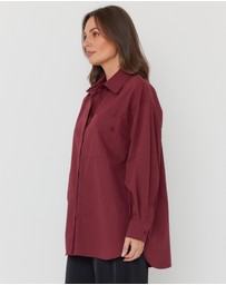 ALEXANDRA - Una Shirt Burgundy