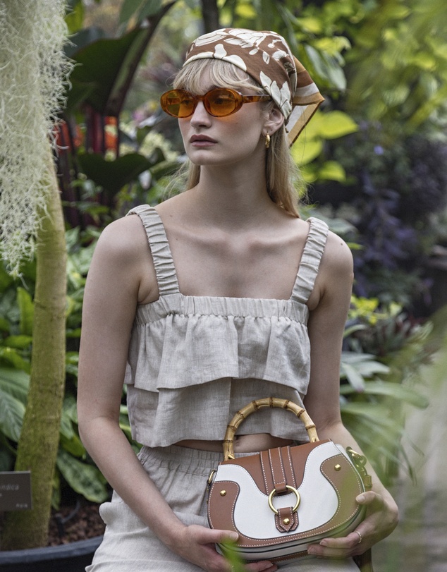 Zerafima - Elements Linen Frill Top