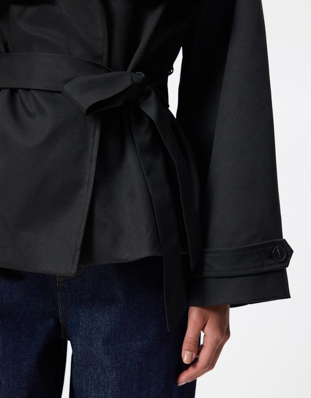 Calli - Payton Cropped Belted Trench Coat