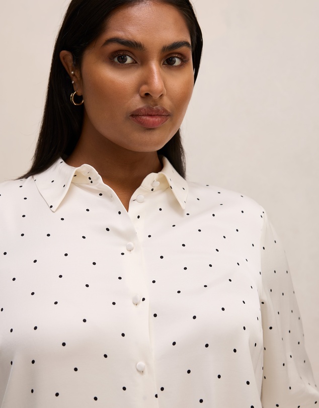 Forever New Curve - Coco Curve Satin Shirt