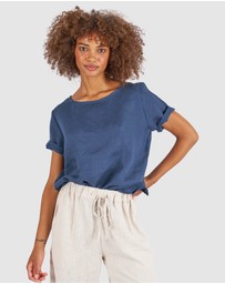 CAMIXA - Teena Linen T-shirt Top