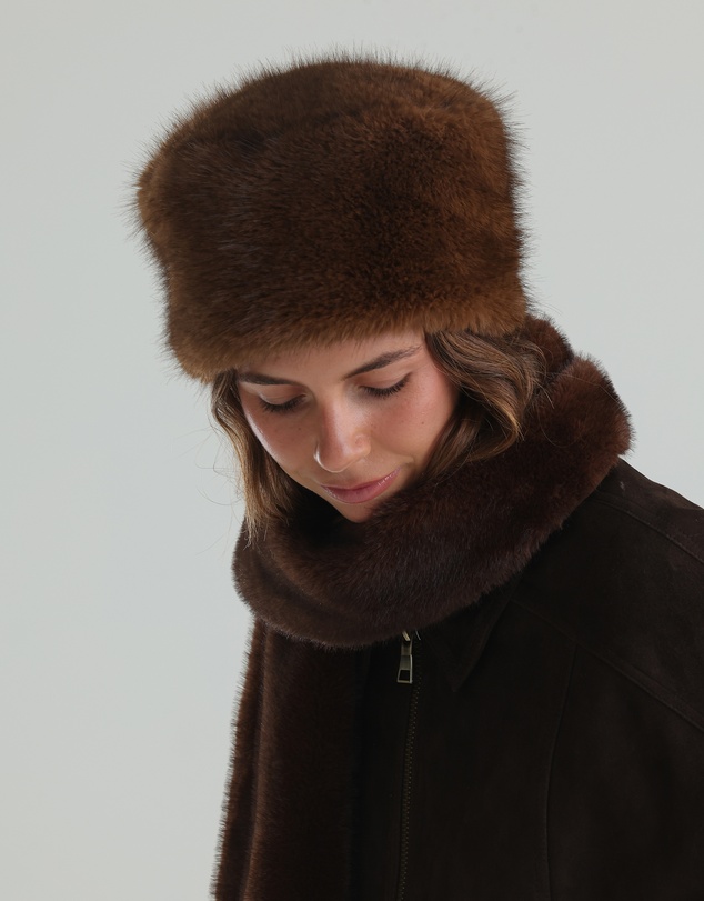 Morgan & Taylor - Elaina Faux Fur Cossack Hat in Brown