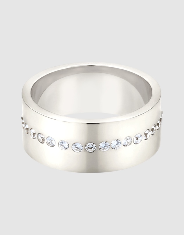 Elli Jewelry - Ring Crystal Band Statement 925 Sterling Silver