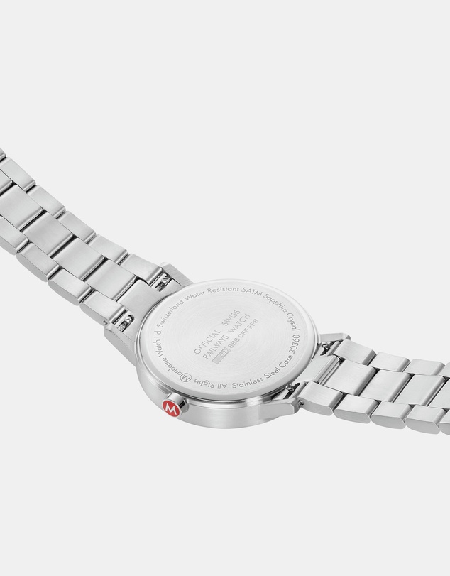 Mondaine - Mondaine Classic Silver Stainless Steel 40mm Watch