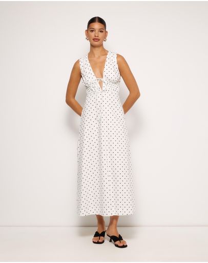 Cream Polka Dot