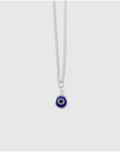 Von Treskow - Fine Curb Necklace with Evil Eye