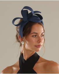 Morgan & Taylor - Mel Fascinator in Navy Blue