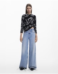 Desigual - Arty print sweater