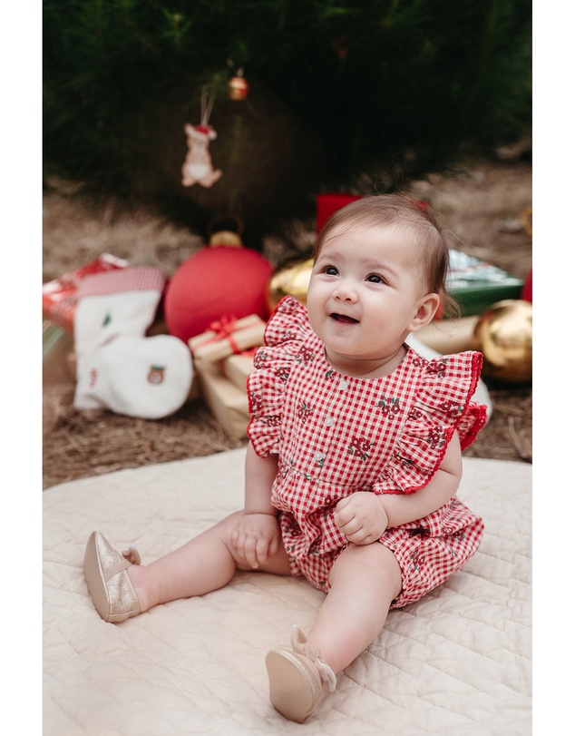 Purebaby - Ruffle Romper-Kids-Babies