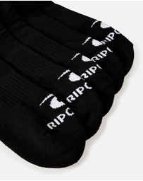 Rip Curl - Men's Brand Ankle Sock - 5 Pack