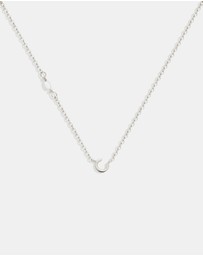 SAINT VALENTINE - Pearl Letter Necklace - Silver