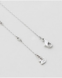 Swarovski - Stilla Attract pendant, Round cut, White, Rhodium plated